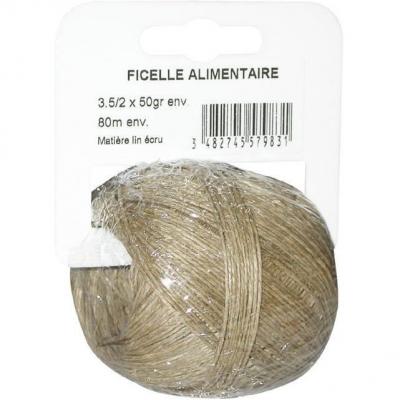 CORDERIE TOURNONAISE  Ficelle en lin 3,5/2 - 45 g - &eacute;cru