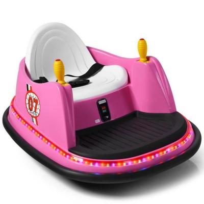 COSTWAY Voiture Auto Tamponneuse &Eacute;lectrique 6v Pour Enfants 2-5 Ans, Avec T&eacute;l&eacute;commande