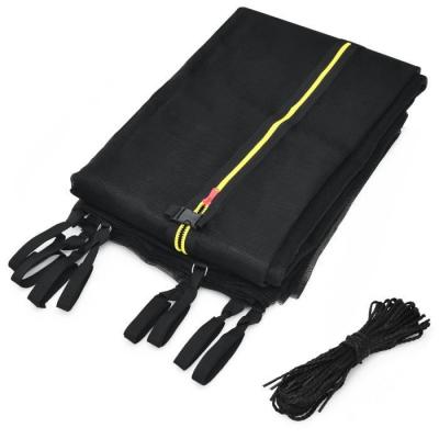 COSTWAY Filet De S&eacute;curit&eacute; Pour Trampoline &Oslash;366 Cm Avec 6 Poteaux Fermeture Eclair Double Et Boucles