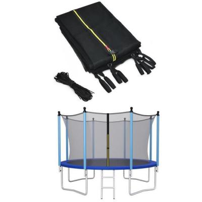 COSTWAY  ? Filet de s&eacute;curit&eacute; pour trampoline &Oslash;427 cm ? Maille PE renforc&eacute;e ? Fermeture &eacute;clair double ? Compatible 8 poteaux ? Protection compl&egrave;te