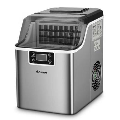 COSTWAY Machine &Agrave; Gla&ccedil;ons 18kg/24 H Avec Emplacement De Bonbonne Ecran Lcd Minuterie Pelle