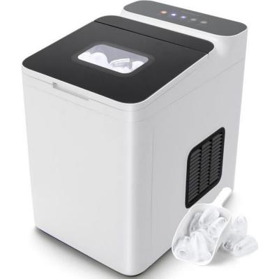COSTWAY Machine &agrave; Gla&ccedil;ons 15 kg en 24h, Gla&ccedil;ons Automatiques Rapide Pr&ecirc;t en 6 Min blanc - 