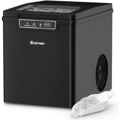  Costway machine &agrave; gla&ccedil;ons de comptoir 12kg 24h portable 9 gla&ccedil;ons par 8 min avec r&eacute;servoir 1,85l,affichage-lcd 105w pour maison, bureau, bar 
