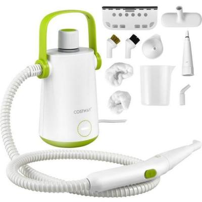 COSTWAY Nettoyeur &agrave; Vapeur &agrave; Main Portable -  - 1000W - R&eacute;servoir 300ml - 10 Accessoires