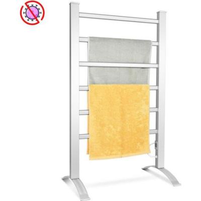 COSTWAY  S&egrave;che-serviettes Electrique 100w 45-50&deg;c L53 X H86 Cm Chauffe-serviettes Avec 6 Tubes Et Cadre En Aluminium