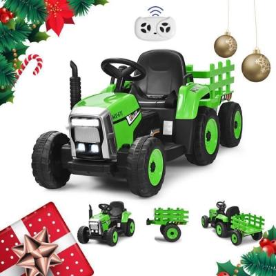 COSTWAY  - Tracteur &agrave; 3 Vitesses avec Remorque Amovible