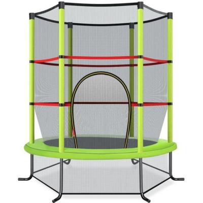 COSTWAY  Trampoline De Jardin Pour Enfants &Oslash;165 &times; 1,60h Cm Avec Filet De Protection