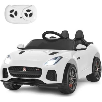 COSTWAY Voiture &Eacute;lectrique 12v/4,5 Pour Enfants 3-8 Ans -  - Blanc - T&eacute;l&eacute;commande 2.4g - Mp3, Usb, Tf