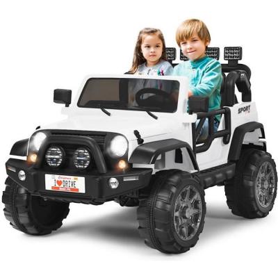 COSTWAY Voiture &Eacute;lectrique 12v Pour Enfants 3+ Ans, 2 Places, T&eacute;l&eacute;commande 2.4g