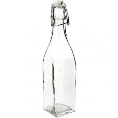 COSY & TRENDY COSY & TRENDY Bouteille &agrave; limonade carr&eacute;e 0.56&nbsp;l avec bouchon - Blanc