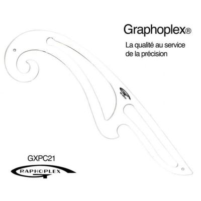 GENERIQUE Courbe en Altuglas transparent 41,5 cm - Graphoplex {couleur}