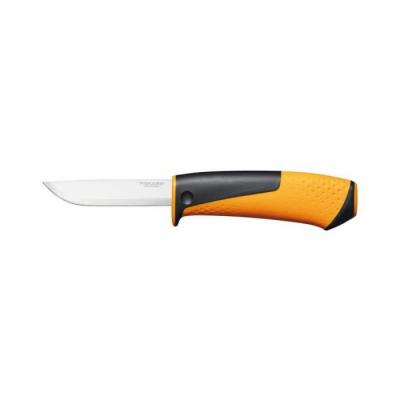 FISKARS Couteau multi-usages Fourreau - aiguiseur int&eacute;gr&eacute; - surface de frappe