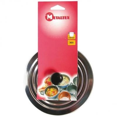 METALTEX  Couvercle inox diam&egrave;tre 12 &agrave; 16 cm