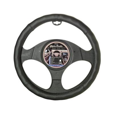  CAR + Couvre-volant en cuir noir 37-39 cm 2505FLN