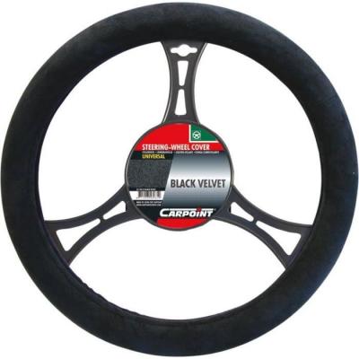 CARPOINT  housse de direction su&egrave;de universel 37-39 cm noir