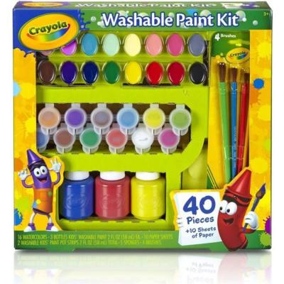 CRAYOLA Toy Planet Washable Paint Kit Watercolor Multicolore
