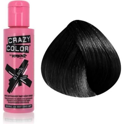 RENBOW Crazy Color by  - Coloration semi-permanente 30 - Black - 100ml