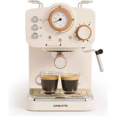 CREATE THERA RETRO - Cafeti&egrave;re expresso - Blanc cass&eacute;