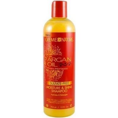 CREME OF NATURE  Shampoing hydratant et brillant &agrave; l'huile d'argan