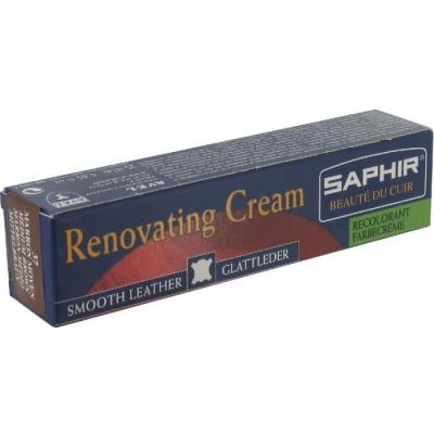 SAPHIR  Cirage Cr&egrave;me R&eacute;novatrice, 37 Marron Moyen, 25 ml , 1 Unit&eacute;