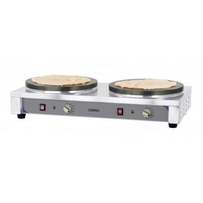 CASSELIN cr&ecirc;pi&egrave;re double premium 2x2700w 40cm inox - ccd40ep 