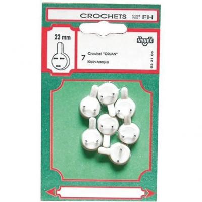VYNEX Crochet tableau b&eacute;ton - lot de 4 - 40 mm