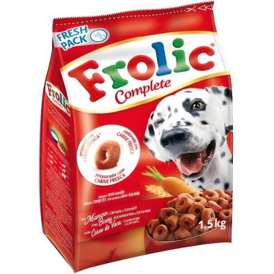 FROLIC Croquettes  Semi-Humide au boelig;uf pour Chien Adulte 1.5 Kg