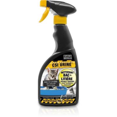 CSI URINE  - Nettoyant naturel sp&eacute;cial bac &agrave; liti&egrave;re - Spray 500 ml