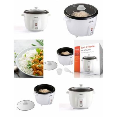 LIVOO Cuiseur &agrave; Riz 1.5 l 500 W Rev&ecirc;tement antiadh&eacute;sif Bol amovible Arr&ecirc;t automatique