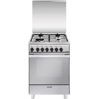 GENERIQUE Cuisini&egrave;re Glem U664MI - Acier inoxydable - Cuisini&egrave;re &agrave; gaz - Gauche