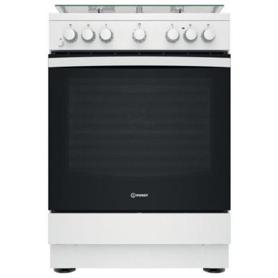 INDESIT Cuisini&egrave;re mixte 60 cm 3+1 four catalyse - IS67M5PCW/FR/1