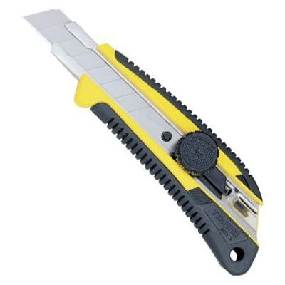 CENTRALE BRICO Cutter 18 Mm Bi-mati&egrave;re (blocage &Agrave; Molette Crant&eacute;e)