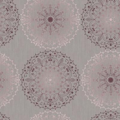 D C TABLE D-C-TABLE - Nappe ronde monte carlo charlene gris 150cm 