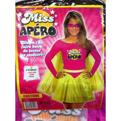 GENERIQUE D&eacute;guisement Miss Ap&eacute;ro Femme, Taille Unique