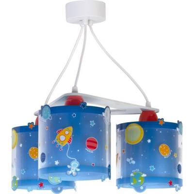 DALBER  suspension chambre 3 pi&egrave;ces 20 cm bleu