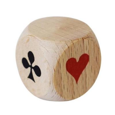  Accessoires Belote - D&eacute; D'atout En Bois