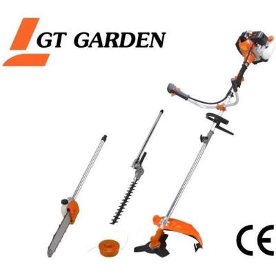 GT GARDEN D&eacute;broussailleuse thermique 4 en 1 avec guidon