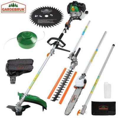 GARDEBRUK  - D&eacute;broussailleuse thermique 2cv 5en1 outil de jardinage multifonction accessoires