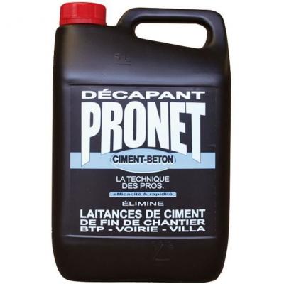 PRONET  - D&eacute;capant Ciment/b&eacute;ton 5 Litres