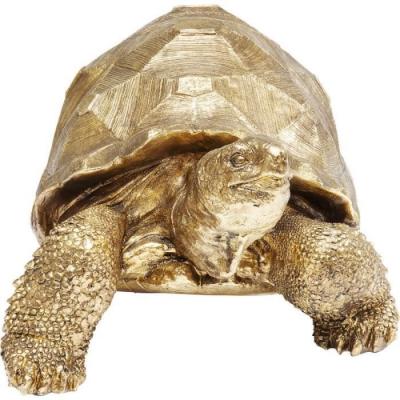 Kare 61959 Figurine d&eacute;corative Design Turtle Gold M 32 x 60 x 40 cm