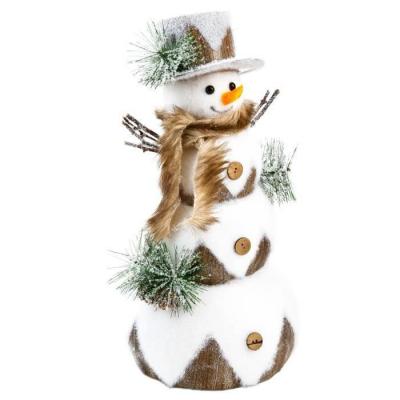 FEERIC LIGHT & CHRISTMAS F&eacute;&eacute;ric Lights and Christmas - Bonhomme de Neige D&eacute;co Glac&eacute; 42cm Blanc
