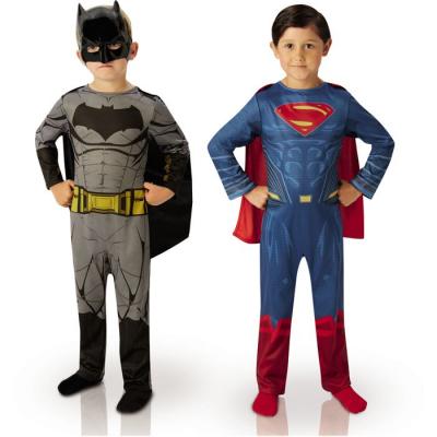 RUBIES D&eacute;guisement Bipack Batman et Superman : Dawn Of Justice : 7/8 ans - 7/9 ans (122 &agrave; 134 cm)