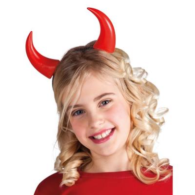 BOLAND  diad&egrave;me diable c&ocirc;nes filles polyester rouge/noir taille unique