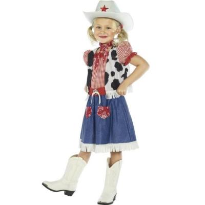 SMIFFYS Cowgirl Sweetie Costume, Female Medium Age 7-9