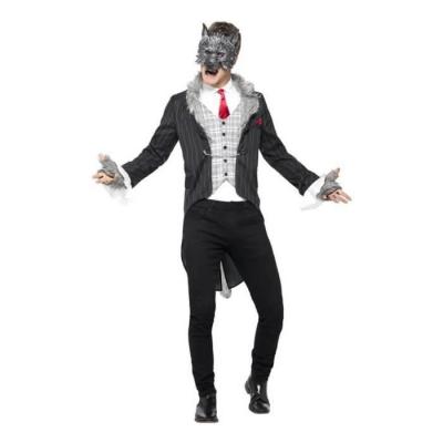  Smiffys 44395L D&eacute;guisement Homme Grand M&eacute;chant Loup, Gris, Taille L