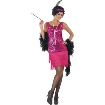 SMIFFYS Costume Charleston Paillettes Fuschia - Fuchsia - M