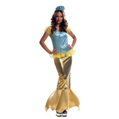 MOM Viving Costumes Little Mermaid Woman Custom Jaune M-L
