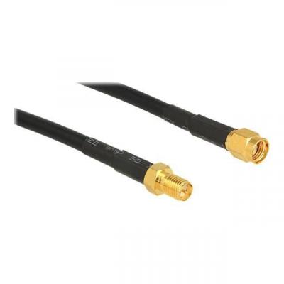 DELOCK  hf rp-sma prise m&acirc;le > rp-sma femelle 1 m - cfd200 low loss, 89423
