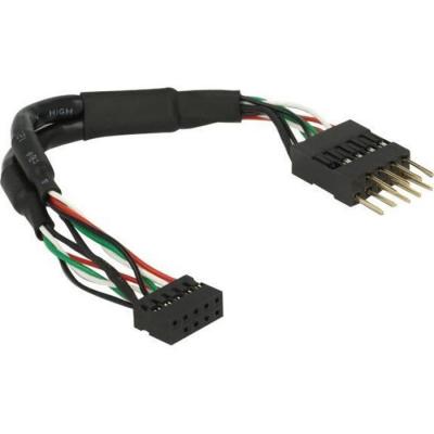 DELOCK  41977 c&acirc;ble USB 0,12 m USB 2.0 Noir