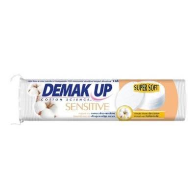 DEMAK Coton &Agrave; D&eacute;maquiller Sensitive Disques 'up - Le Paquet De 64